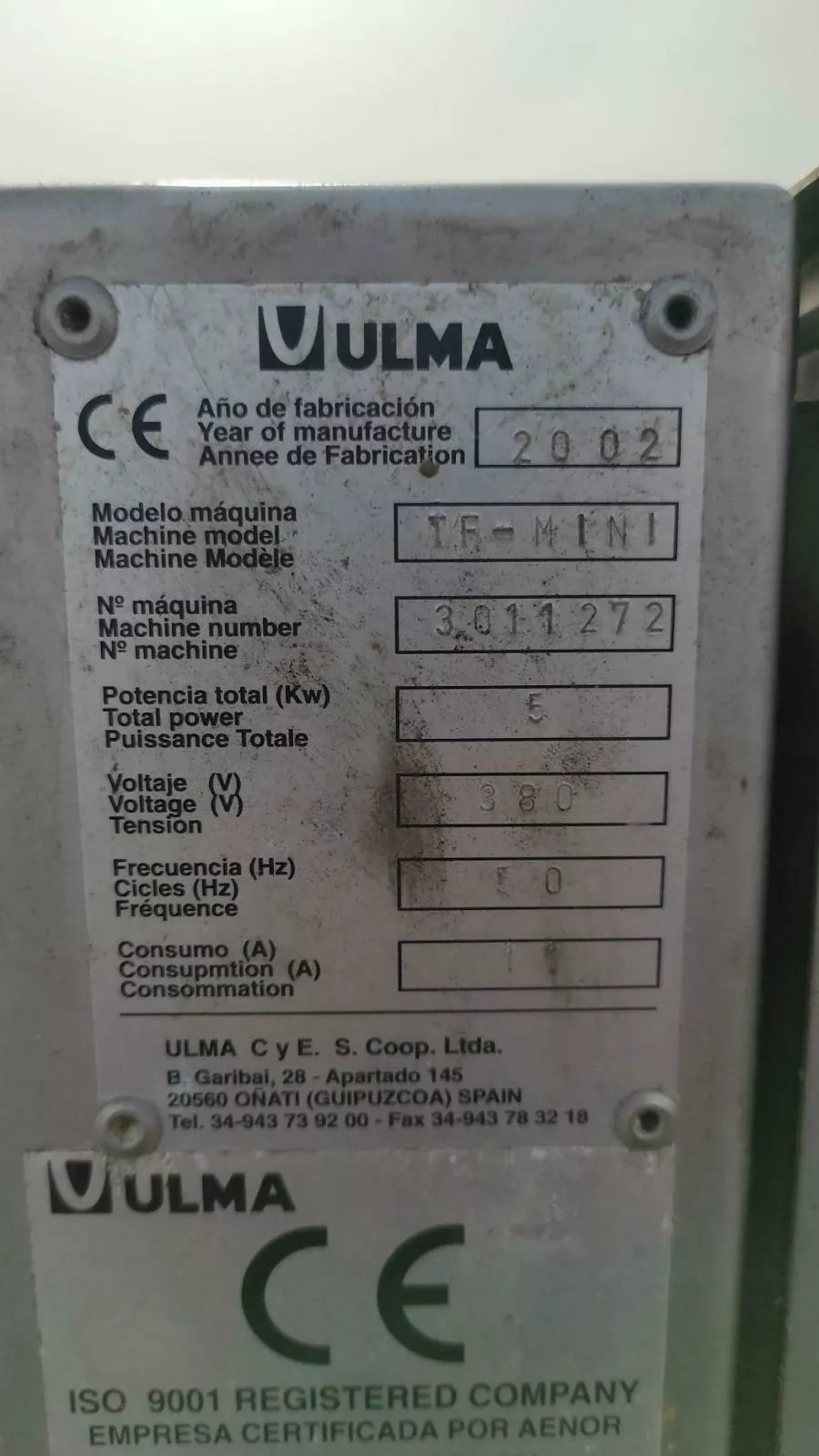 термоформер ulma tf-mini  в Москве 3